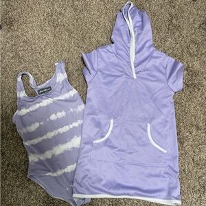 Eddie Bauer Lavender Kids swim set